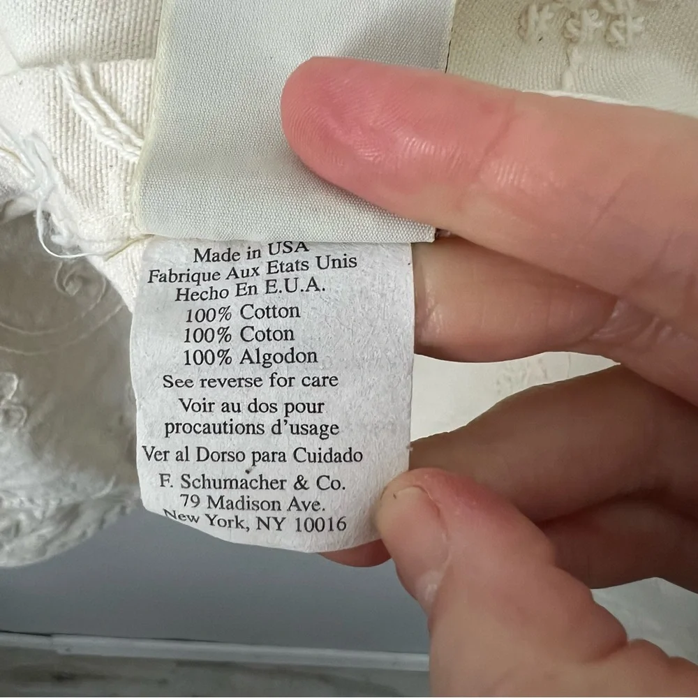 Waverly floral embroidered